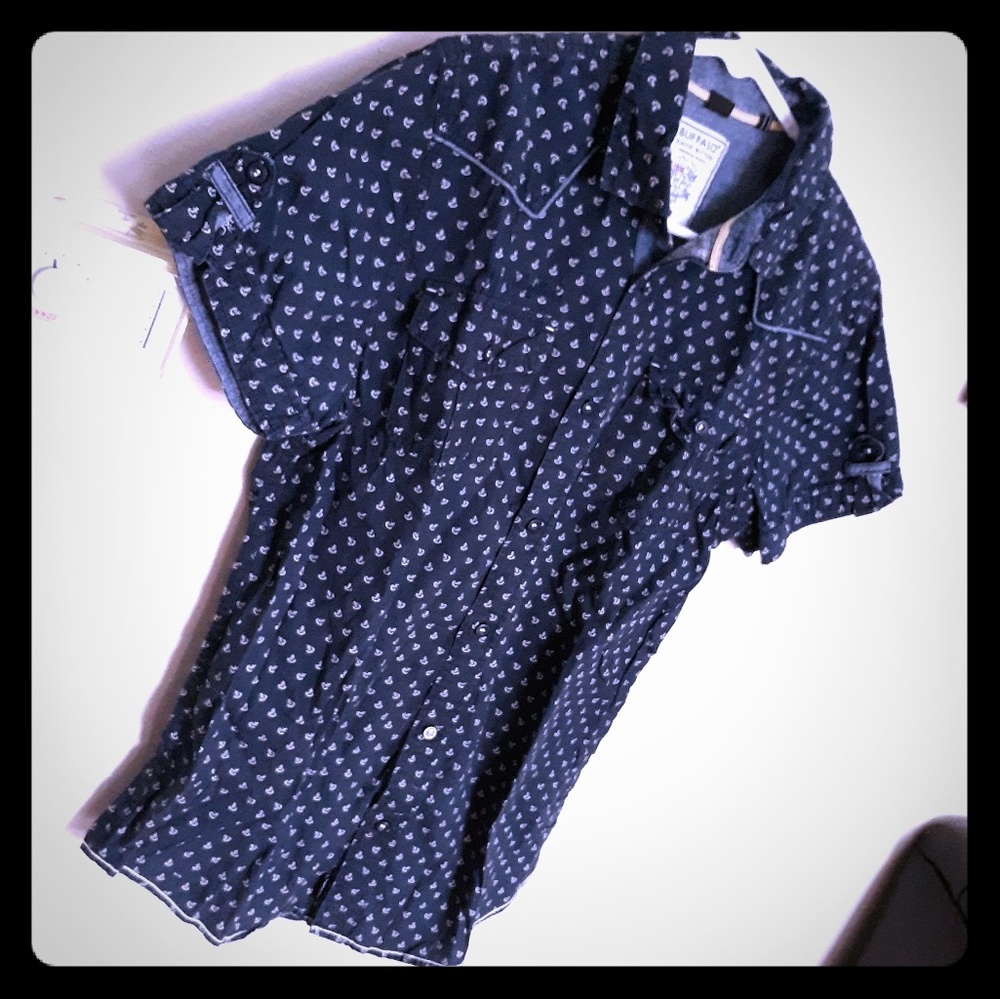 Buffalo David Bitton Mens Small Button Down